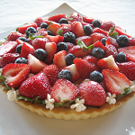 Berry creamy tart